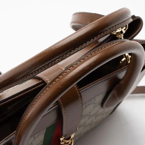 🦄 Rare Gucci GG Supreme Jackie 1961 Medium Tote - Picture 14 of 16